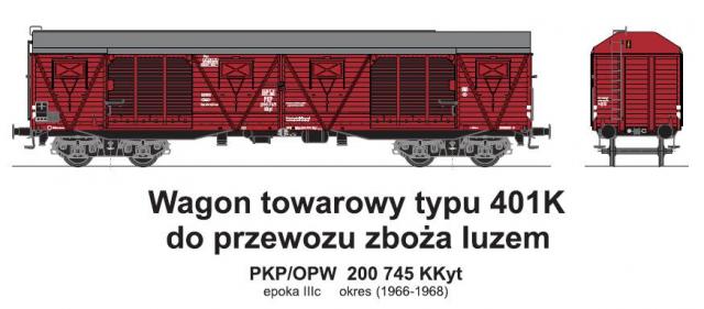 Wagon towarowy kryty KKyt (TMF 551410)